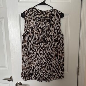 Leopard Print Sleeveless Top